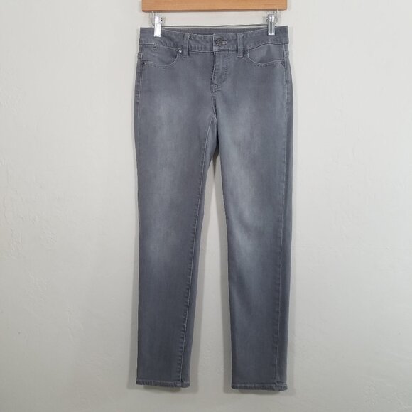 Talbots Signature Ankle Stretch Jeans Grey Size 2P - Picture 1 of 7